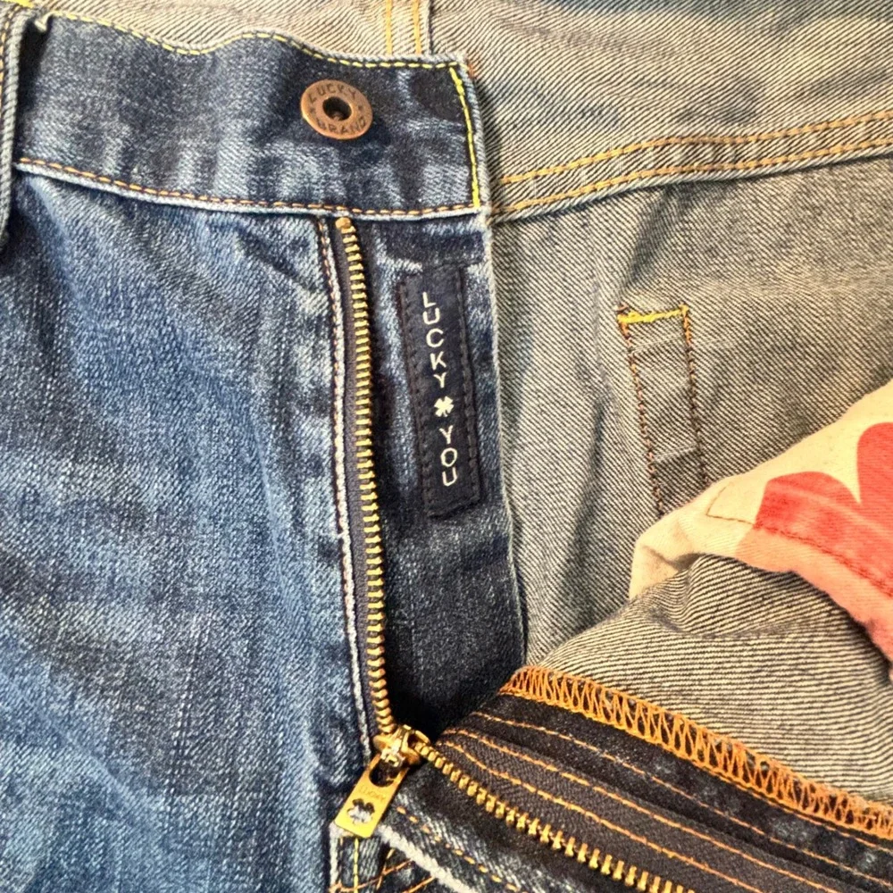 Lucky Brand Vintage Straight Mens Blue Denim Jeans 36x32 Medium Wash
